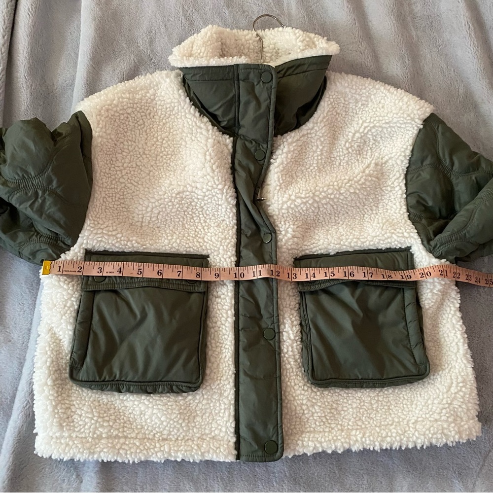 Athleta Fleece Hybrid cropped jacket - Picture 11 of 12